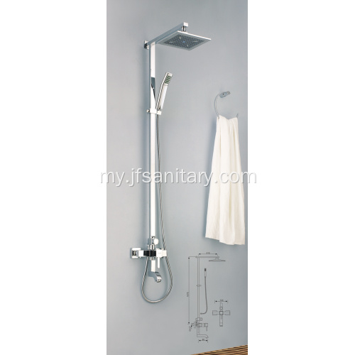 ကြေးဝါ Wetroom Shower Mixer Rainfall Big Head Shower